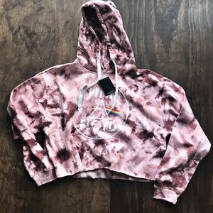 NWT Pink Floyd Cropped Hoodie